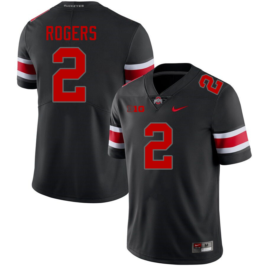 Anthony Rogers Ohio State Buckeyes Jersey College Football Uniforms-Blackout